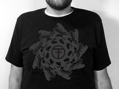 First Travistee shirt icon logo pinwheel shirt skull tshirt