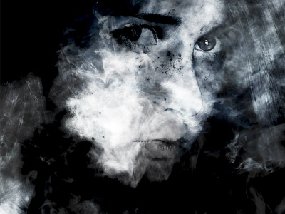 Gaze blend eye photo photography smoke woman
