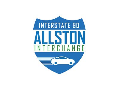 Allston Logo allston boston car logo road sign turnpike