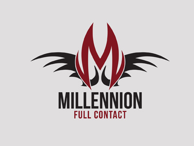 Millennion Full Contact Logo Concept logo millennion mma