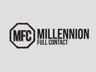 Millennion Full Contact Logo Concept 3 logo millennion mma