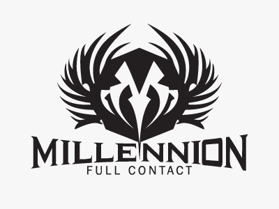 Millennion Full Contact Logo Concept 5 logo millennion mma