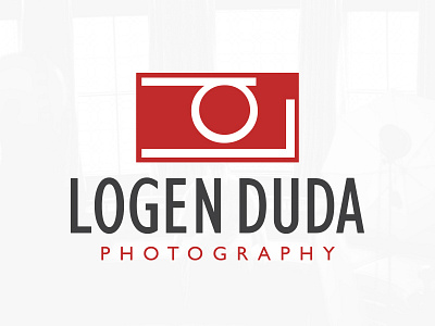 LD Photography Logo camera clean icon logo photography red simple symbol typography