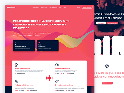 Radar Music design logo product design ui ux web