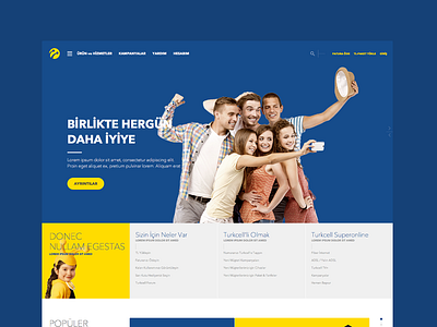 Turkcell Concept Design turkcell web web design