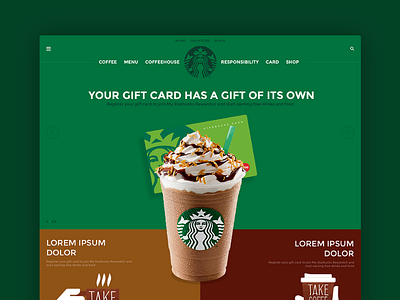 Starbucks starbucks web web design