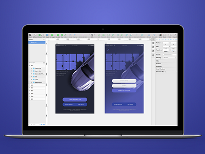 SmartCar app ios sketch