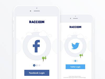 Social Media Login app ios ui ux