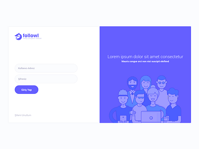 Fallowl login ui ux
