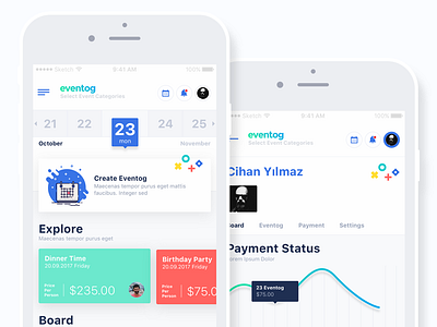 Eventog app design ios ui ux