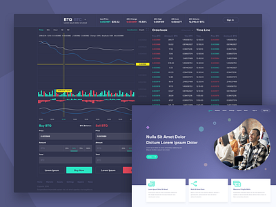 Crypto Exchange design ui ux web