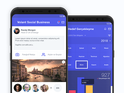 Social Business android app uidesign ux ui design