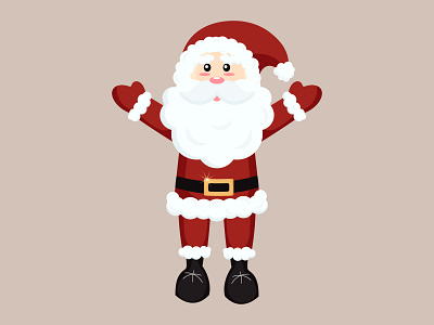 Santa Claus icon celebretion christmas design icon illustration new year party santa santa claus vector