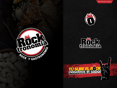 Rocktronomia / Logotipo agency branding creativity design favicon food graphic design logo logotype rock typography