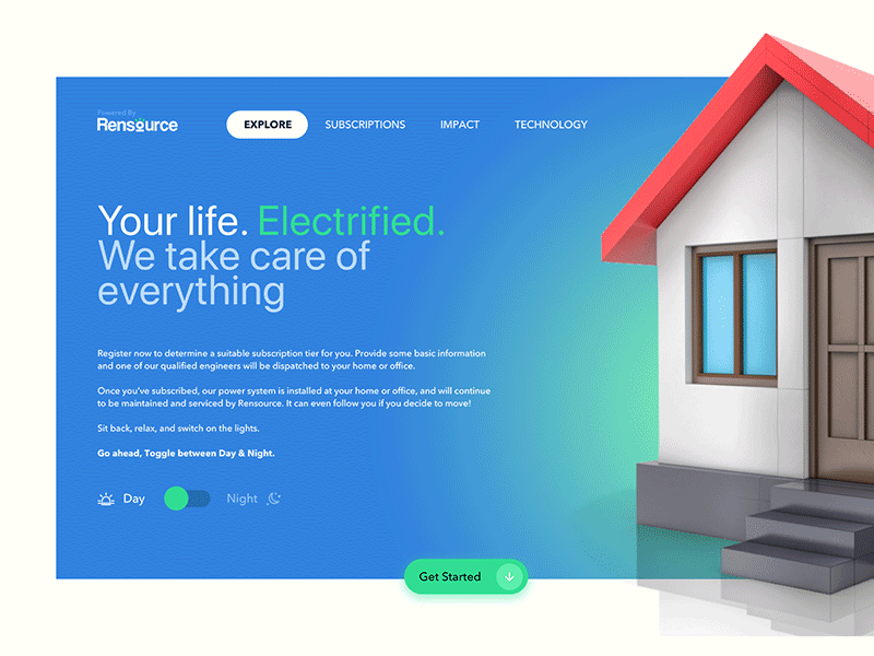 Rensource Energy Landing Page
