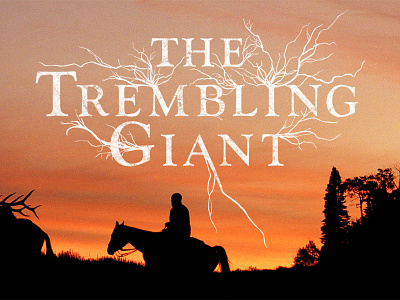 The Trembling Giant aspens film hunting lock up logo mark roots trees