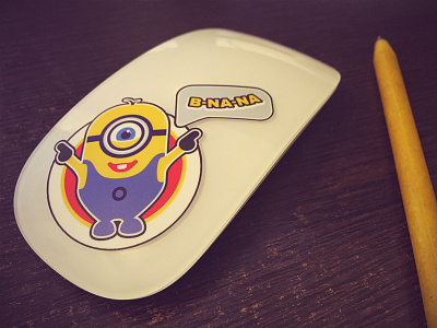 The b-na-na magic mouse :) cover decal die cut sticker stickerspub vinyl