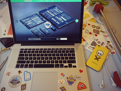 Stickers.pub Website Preview cover decal die cut iphone iphone6 macbook macbook pro sticker stickerspub vinyl