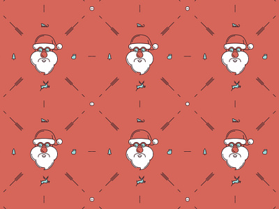 Santa Pattern christmas cover iphone macbook macbook pro new year santa stag sticker stickerspub