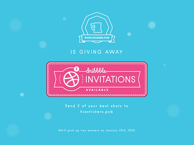 2 Dribbble Invitations