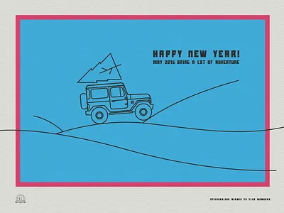 A holidays greeting card for Toyota Land Cruiser Association christmas fj40 greetings holidays land cruiser new year tlca toyota