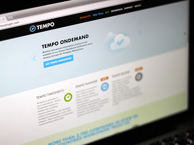 Tempoplugin.com flatdesign website