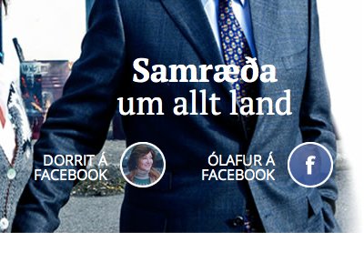 President of Iceland on Facebook buttons circles facebook socialmedia