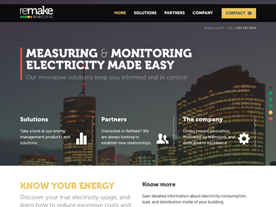 ReMake Electric corporate fluid mobile responsive