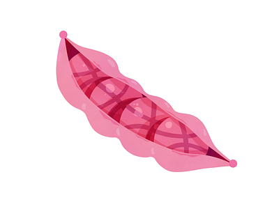 4 x Dribbble invites 2d dribbble dribbble invites flat illustration invites pea pods peas pink pods vector