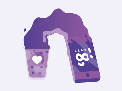 Seqr Go! Styleframe 2d 3d animation app explainer animation fintech fluid illustration liquid effect mobile app styleframe vector