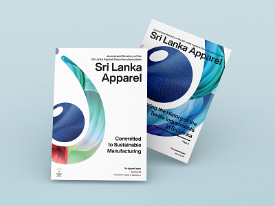 Sri Lanka Apparel Exporters Association - The Apparel Digest cover design graphic design illustration magazine minimal typography vector whitespace