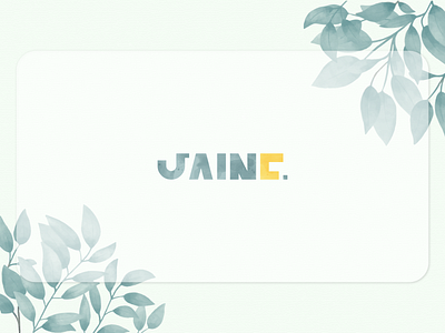 Jaine On BLUE — 003 design typography