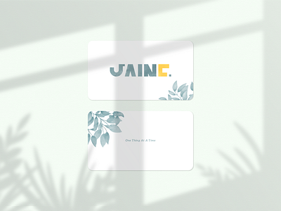 Jaine On BLUE — 004 design typography