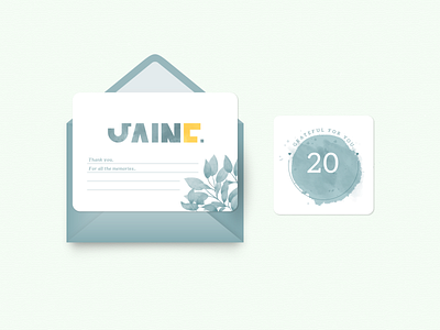 Jaine On BLUE — 002 design typography