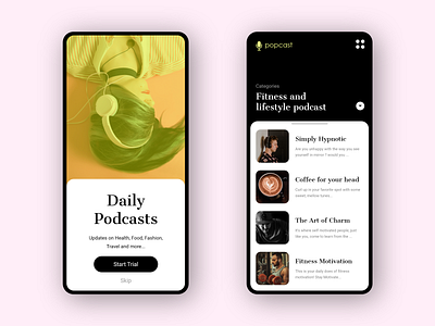 Podcast audio app audiobook design music app podcast ux desgin