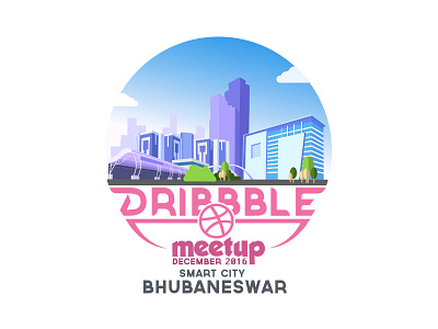 Bhubaneswar Dribbble Meetup 2016 bhubaneswar city illustration dribbble dribbble meetup meetup odisha