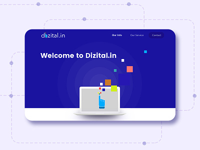 Dizital.In creative design home page innovative landing page parallex page web