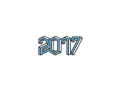 2017 2017 font geometric happy new year impossible new year number type typographic