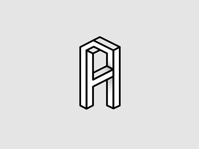 36 Days of Type "A" 36daysoftype a geometric impossible tipografia type typographic typography