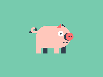 Piggie cerdo character cochino illustration ilustracion personaje pig piggie vector