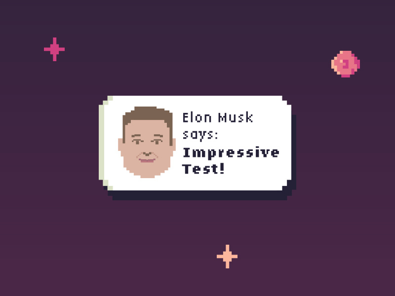 Elon Musk 8bits pixel face character rocket space elonmusk spacex elon musk