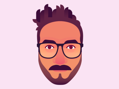 Self Portrait vector character illustration vector art portrait selfportrait