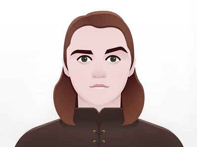 Arya Stark arya arya stark character games of thrones got illustration portrait vector