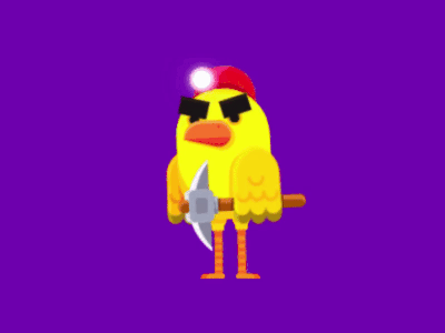 Canary idle sprite animation 2d 2danimation animation bird canary character characterdesign miner mobilegames sprite