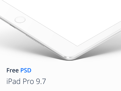 Ipad Pro 9.7 White Mockup free ipad mockup pro psd smart object white