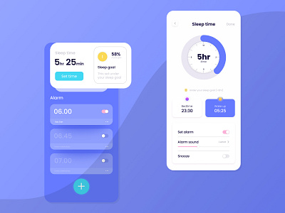 Wake Up - Alarm App alarmapp appdesign figma graphic design mobileapp ui uidesign uiux uiuxdesign