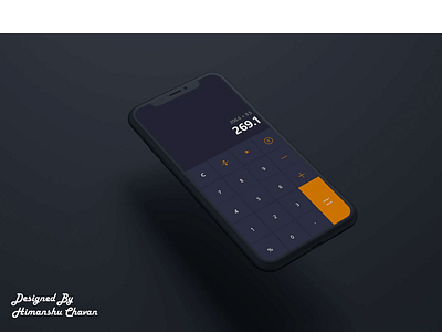 Calculator design icon logo typography ui ux