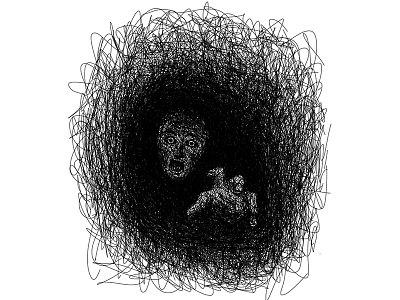 Into The Abyss abyss drawing falling human scribbbling