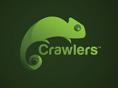 Crawlers Branding branding chameleon logo pet reptile