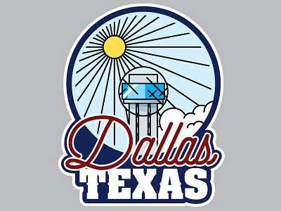 Dallas Texas dallas reunion tower sticker texas where are you from